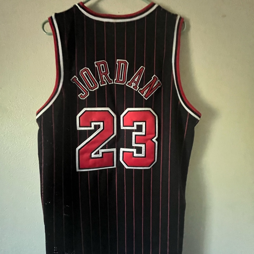 Mitchell & Ness Black and Red Jersey